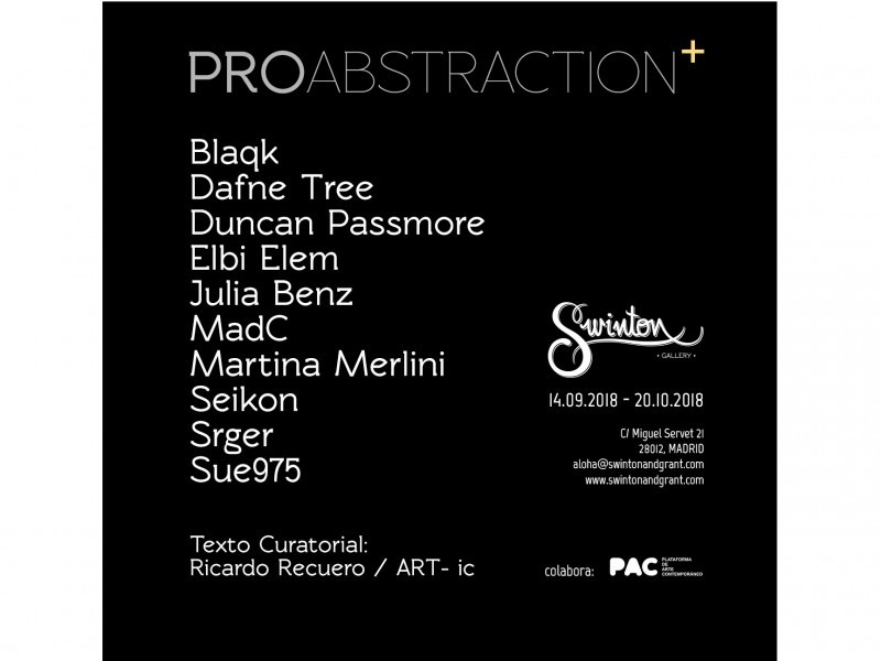 PROABSTRACTION+  |  GROUP SHOW  |  14.09.2018 – 20.10.2018